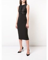 Черное платье-футляр с пайетками от Jason Wu Collection