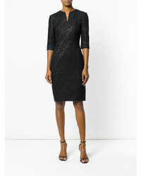 Черное платье-футляр от Talbot Runhof