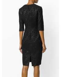 Черное платье-футляр от Talbot Runhof