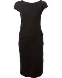 Черное платье-футляр от Jil Sander
