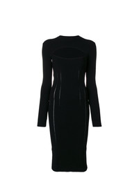 Черное платье-футляр от McQ Alexander McQueen