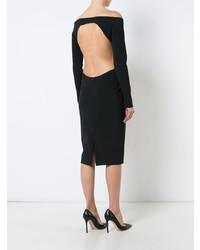 Черное платье-футляр от Haney