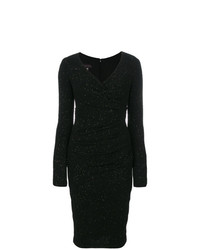 Черное платье-футляр от Talbot Runhof