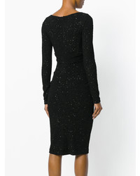 Черное платье-футляр от Talbot Runhof