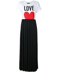 Черное повседневное платье со складками от Love Moschino