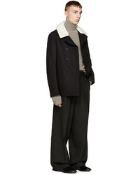 Черное полупальто от Maison Margiela