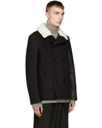 Черное полупальто от Maison Margiela