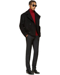 Черное полупальто от Maison Margiela