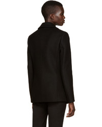 Женское черное полупальто от Versace