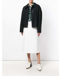 Женское черное полупальто от Marni