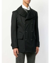 Черное полупальто от Alexander McQueen