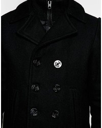 Черное полупальто от Schott