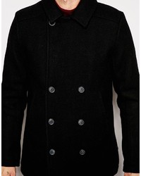 Черное полупальто от Farah