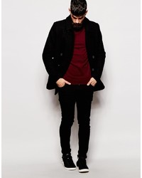 Черное полупальто от Farah