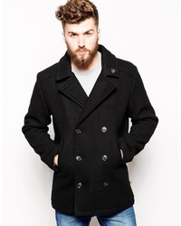 Черное полупальто от Farah