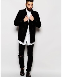 Черное полупальто от ONLY & SONS