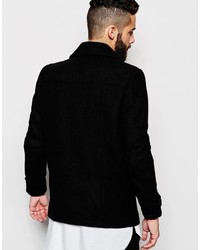 Черное полупальто от ONLY & SONS