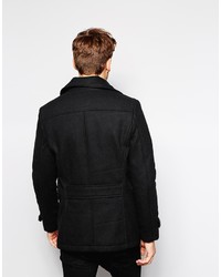 Черное полупальто от Selected