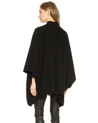 Черное пончо от Theory