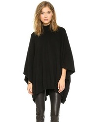 Черное пончо от Theory