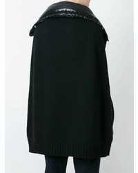 Черное пончо от Moncler