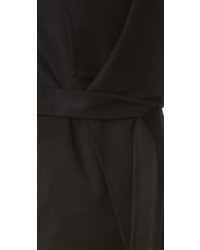 Женское черное пушистое пальто от Soia & Kyo