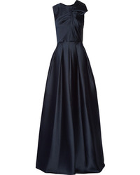 Черное сатиновое вечернее платье от Jason Wu
