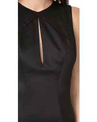 Черное сатиновое вечернее платье от Zac Posen
