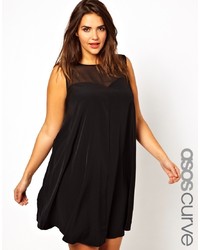 Черное свободное платье от Asos Curve