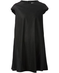 Черное свободное платье от Utzon