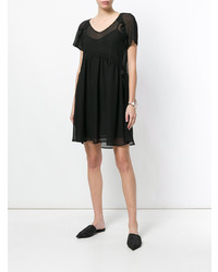 Черное свободное платье от Twin-Set