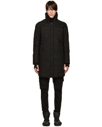 Мужское черное стеганое пальто от 11 By Boris Bidjan Saberi