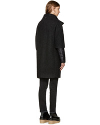 Женское черное стеганое пальто от Herno