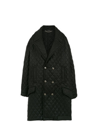 Женское черное стеганое пальто от À La Garçonne