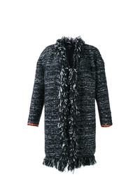 Женское черное твидовое пальто от Giambattista Valli