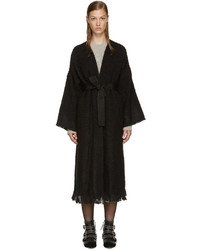 Женское черное твидовое пальто от Isabel Marant
