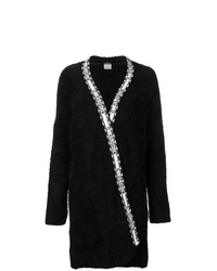 Женское черное флисовое пальто от Pinko