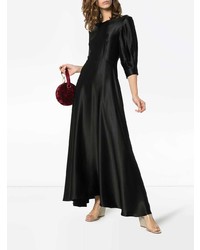 Черное шелковое вечернее платье от Deitas