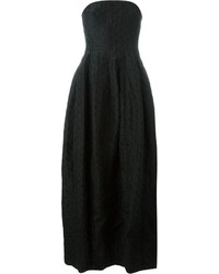 Черное шелковое вечернее платье от Armani Collezioni