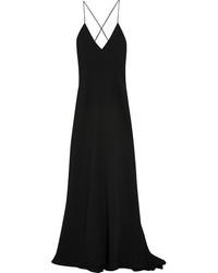Черное шелковое вечернее платье от Calvin Klein Collection
