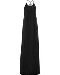 Черное шелковое вечернее платье от Calvin Klein
