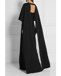 Черное шелковое вечернее платье от Valentino