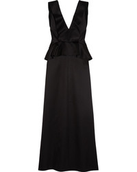 Черное шелковое вечернее платье от Chloé