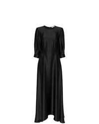 Черное шелковое вечернее платье от Deitas