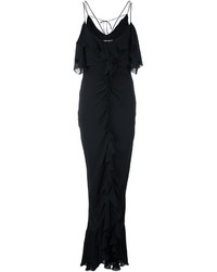 Черное шелковое вечернее платье от Emilio Pucci