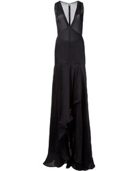 Черное шелковое вечернее платье от Jason Wu