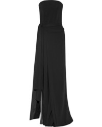 Черное шелковое вечернее платье от Reed Krakoff