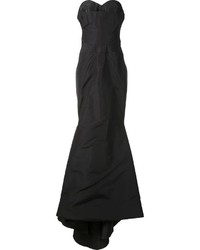 Черное шелковое вечернее платье от Zac Posen