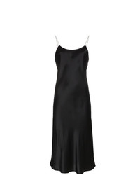 Черное шелковое платье-комбинация от Michael Lo Sordo