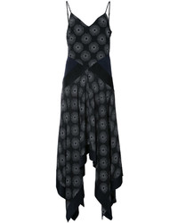 Черное шелковое платье-миди от Diane von Furstenberg
